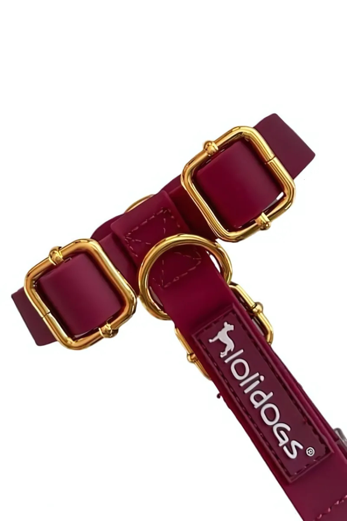 Lolidogs Jelly Lux Collection Köpek Göğüs Tasması Ruby Bordo