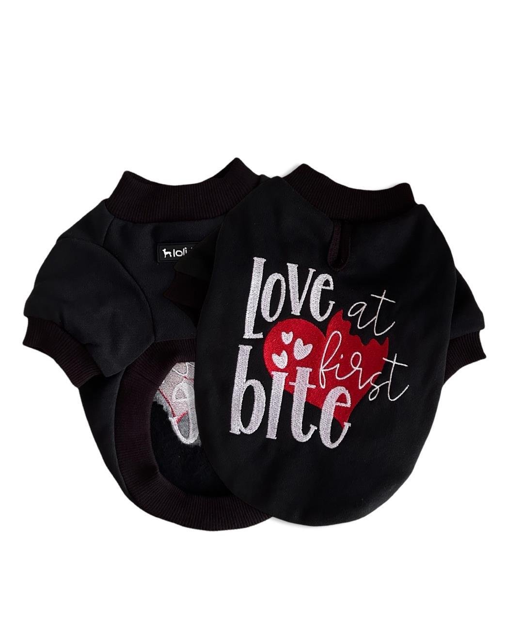 Lolidogs Love at First Bite Nakışlı Köpek Sweatshirtü