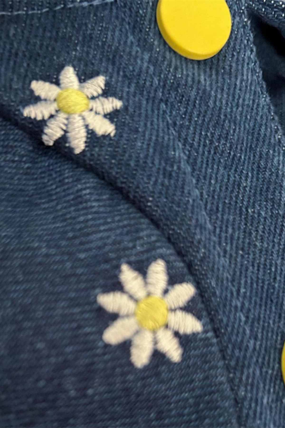 Lolidogs Nakış İşlemeli Köpek Kot Ceket Daisy