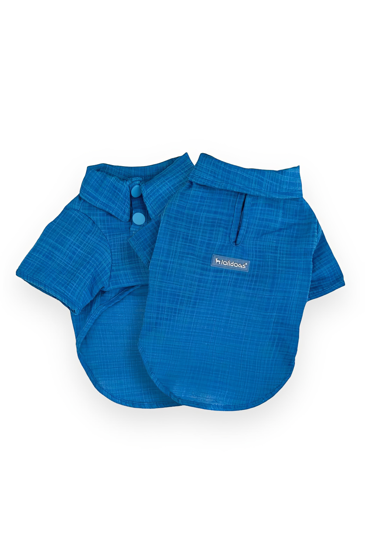 Lolidogs River Muslin Dog Shirt Blue