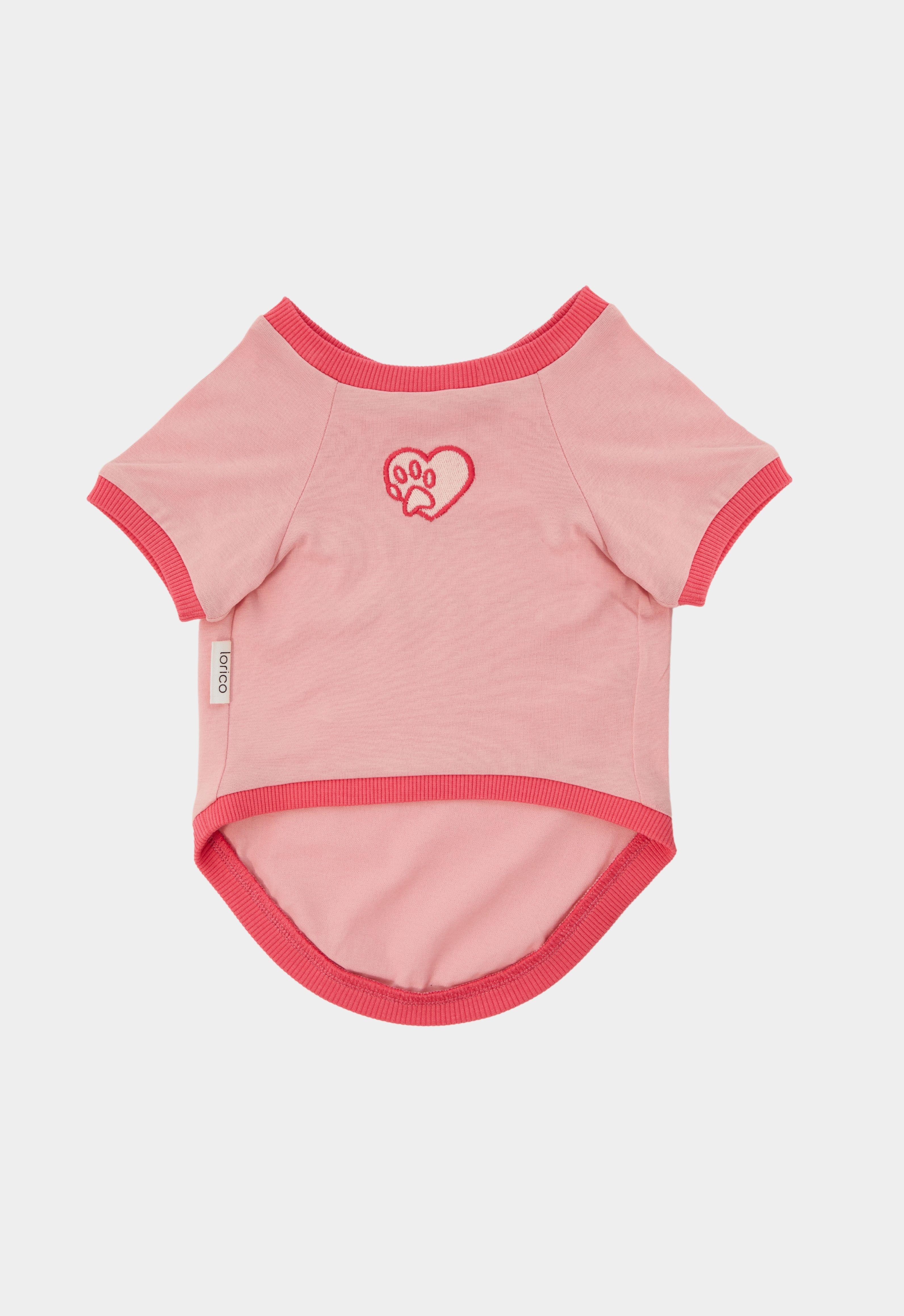 Lorico-Pet Amalfi T-Shirt - Pembe Köpek Kıyafeti