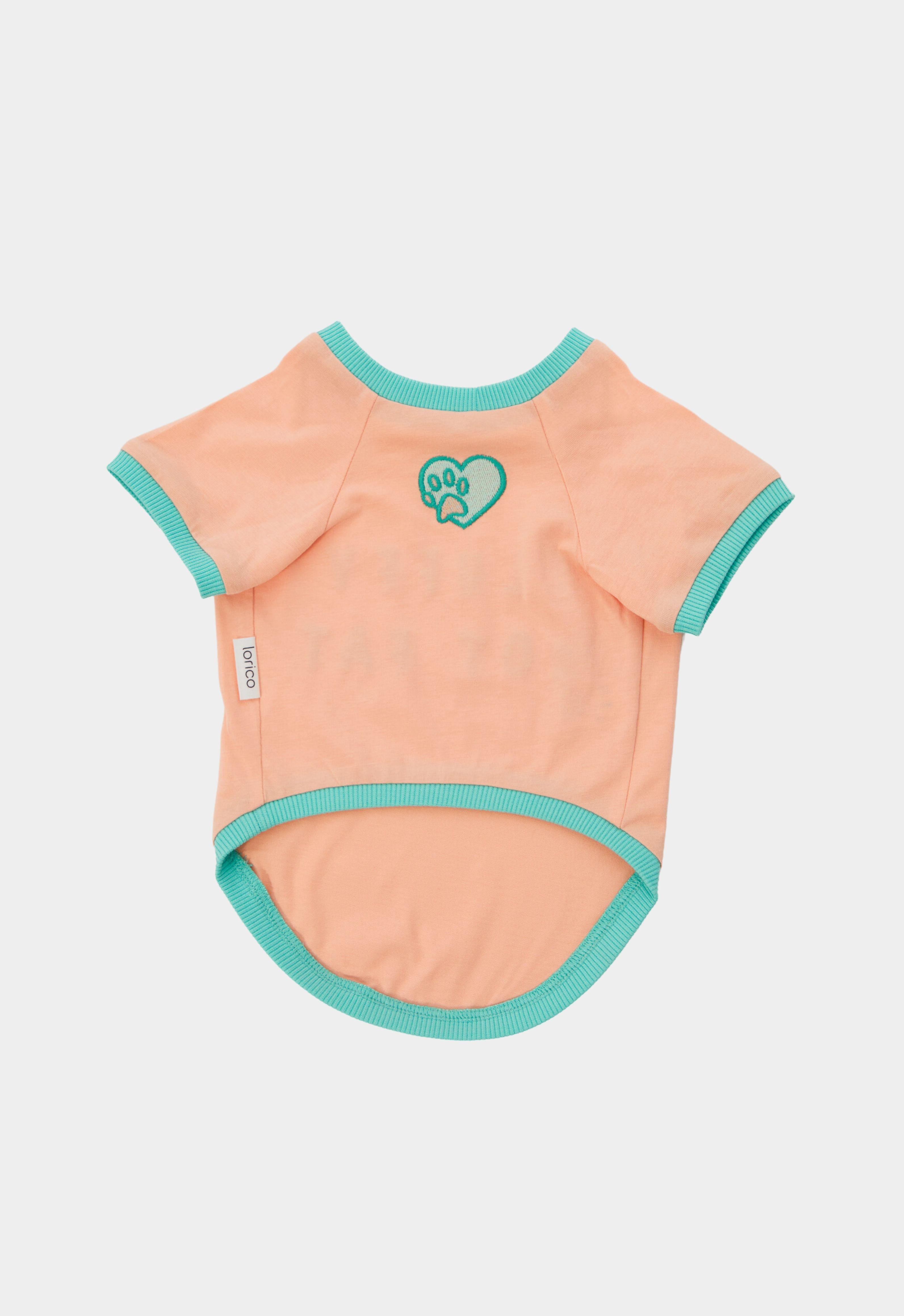 Lorico-Pet Amalfi T-Shirt - Somon Köpek Kıyafeti