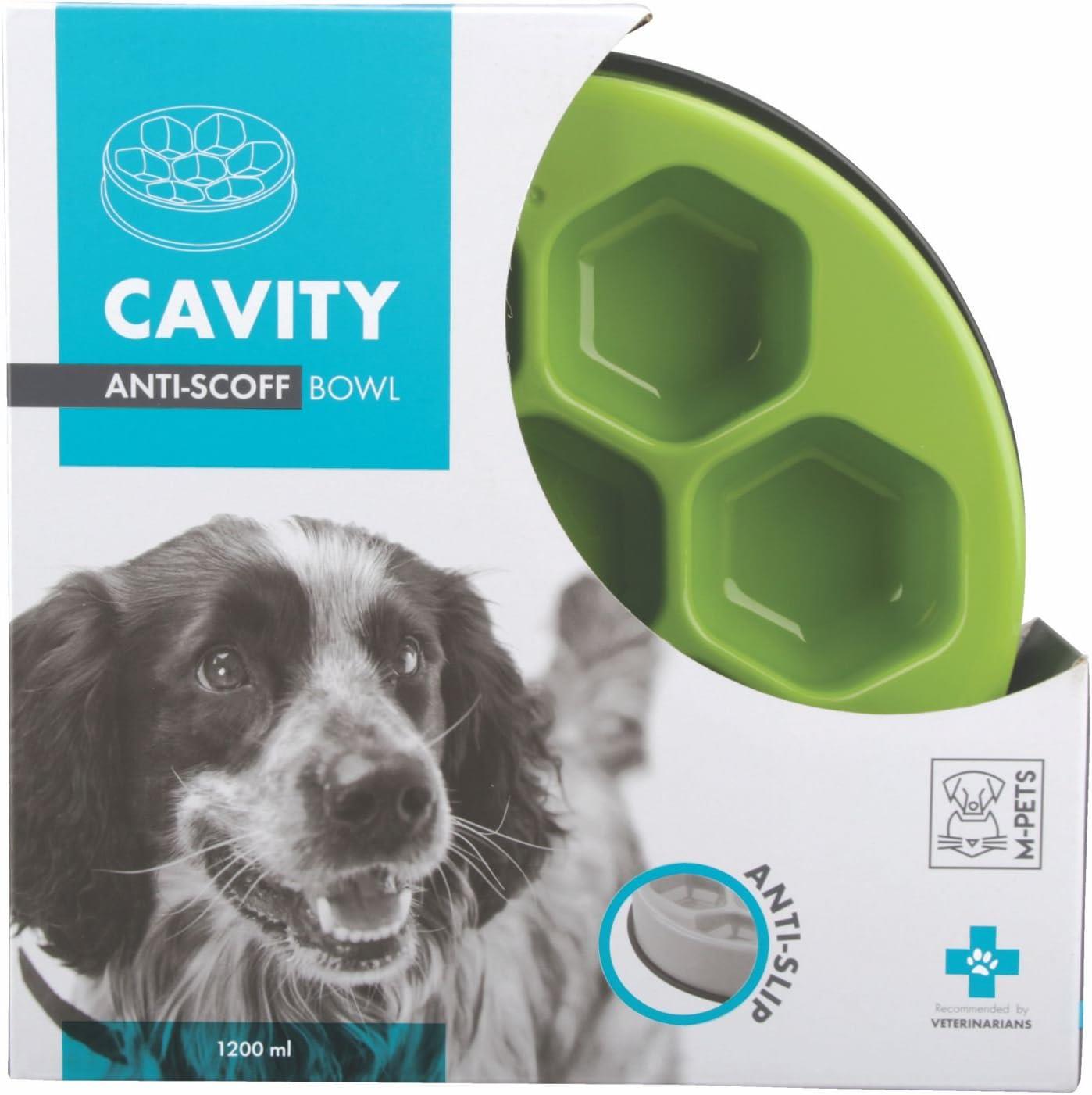 M-Pets Cavity Yavaş Yeme Mama Kabı Anti-Scoff Yeşil 1200Ml