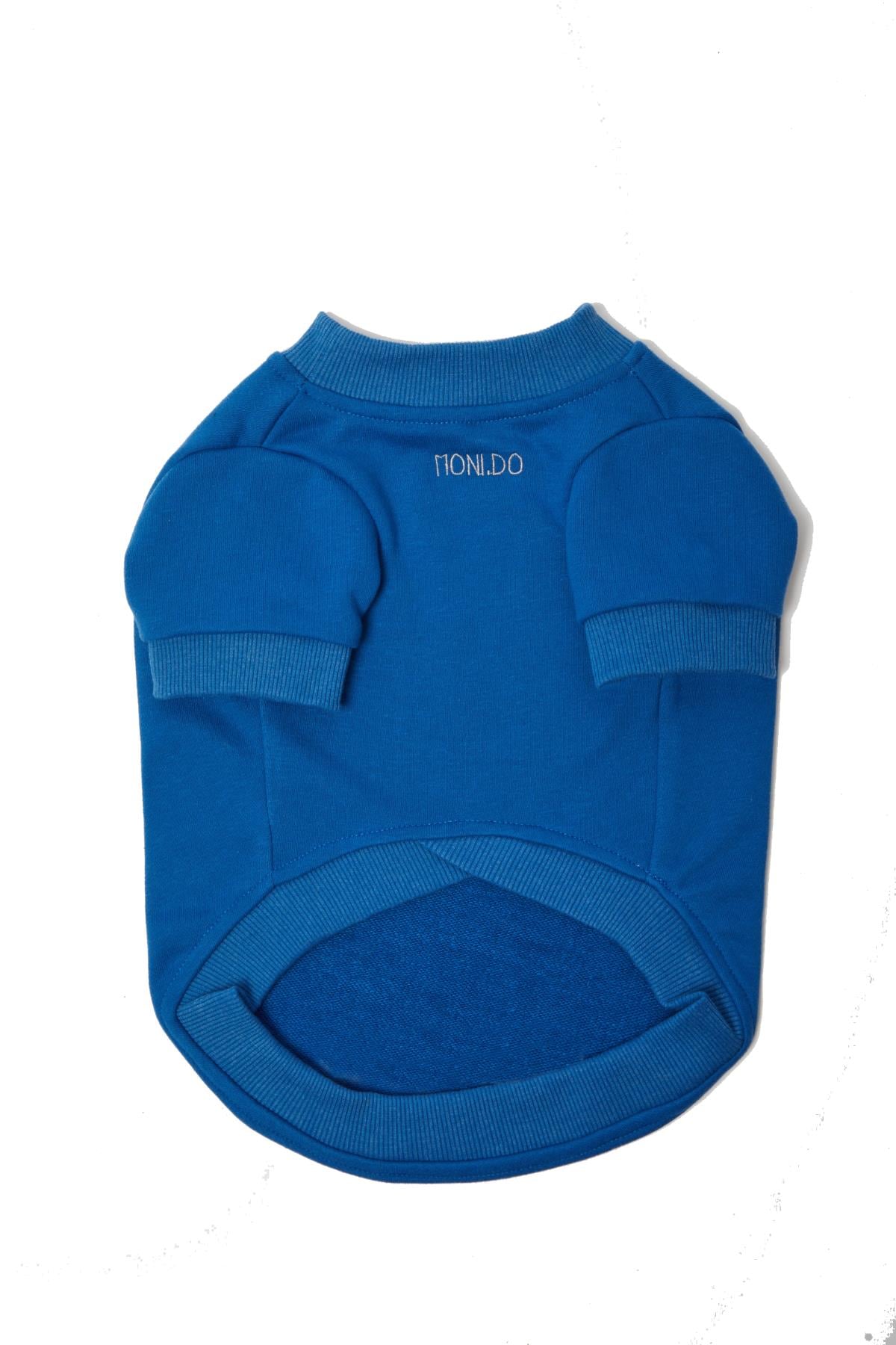 Monido Mavi Köpek Sweatshirt - 