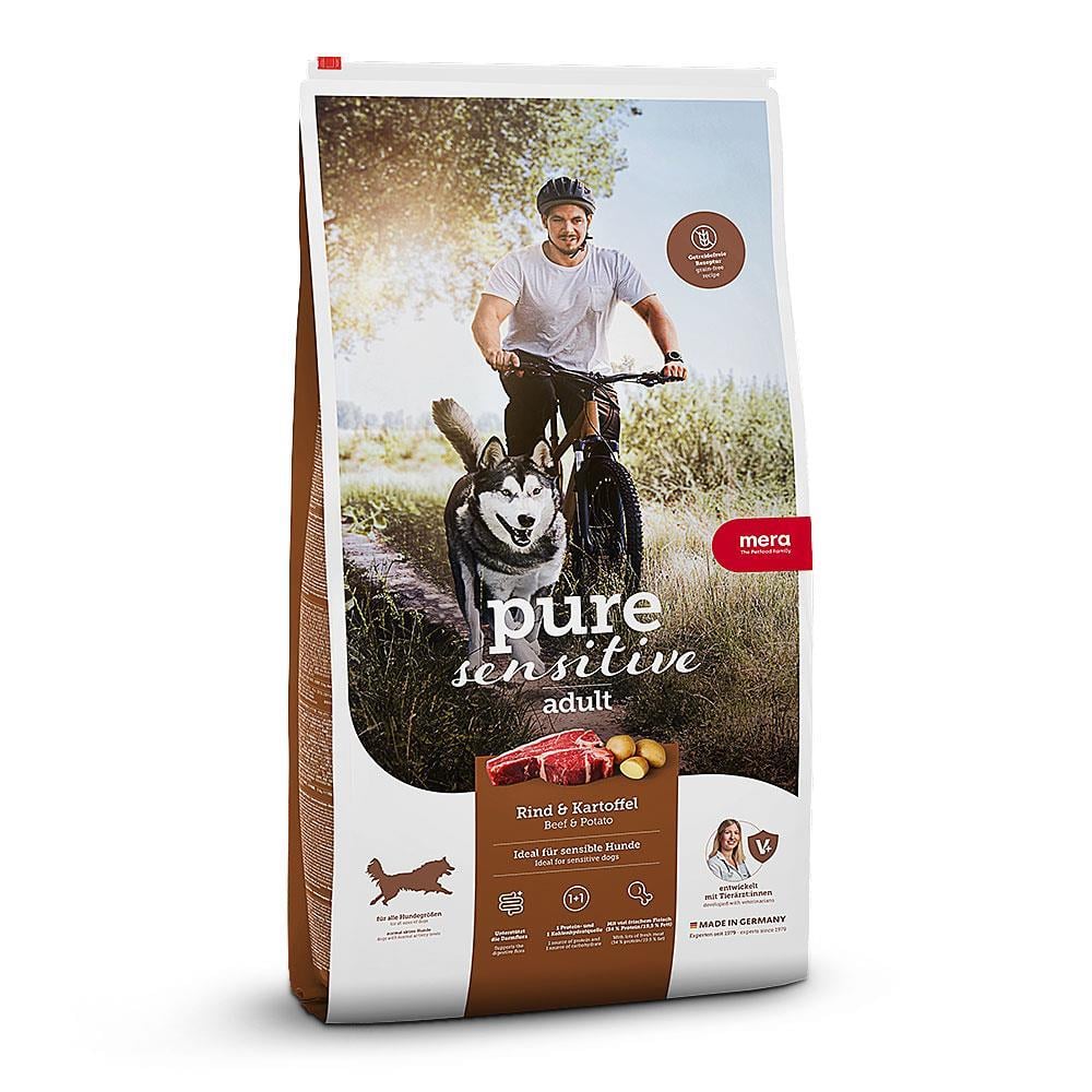 MERA Pure Sensitive Taze Sığır Etli Yetişkin Köpek Maması 4 Kilogram