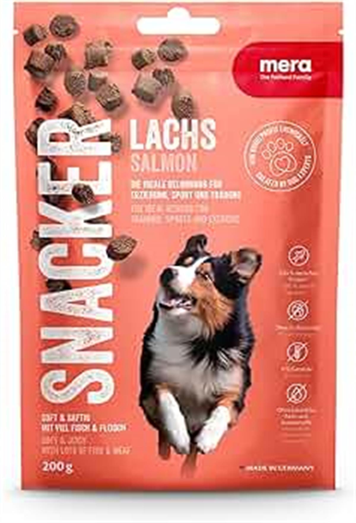 Mera Snacker Somonlu - Tahılsız Yarı Islak Köpek Ödülü 200 gr