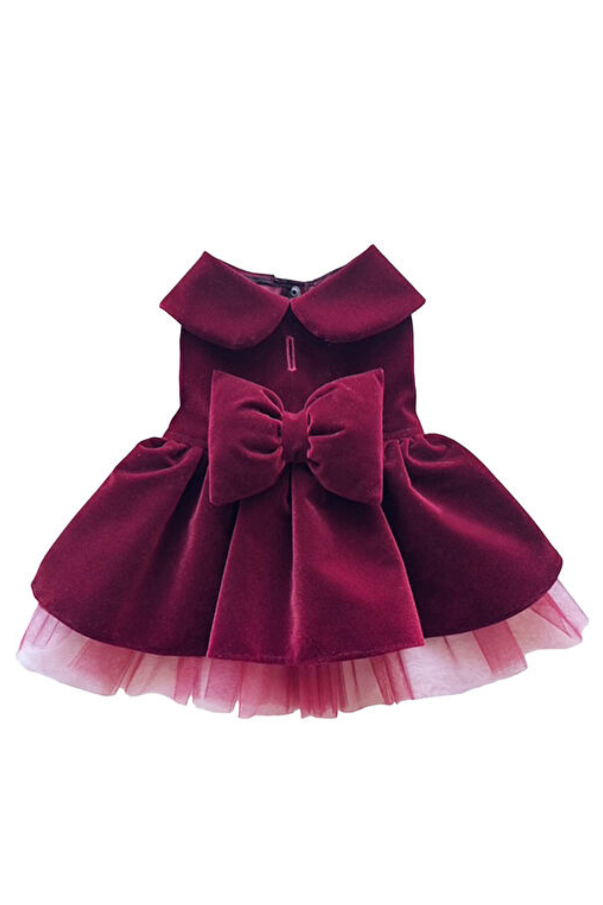 MerPaw Bordo Kadife Elbise 
