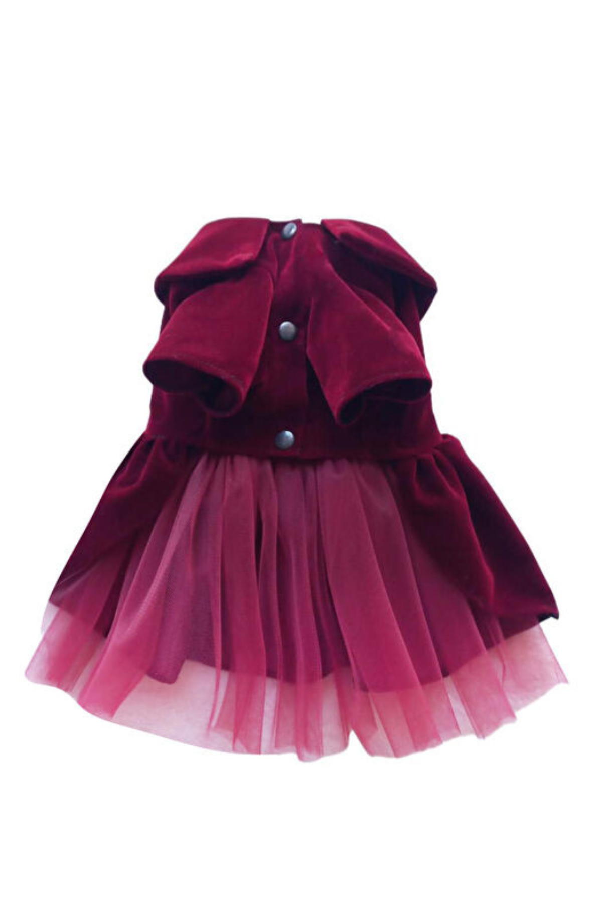MerPaw Bordo Kadife Elbise 