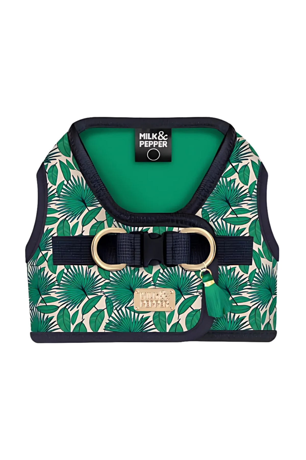 Milk and Pepper Maya Green Palm Tree Jacket Göğüs Tasması 