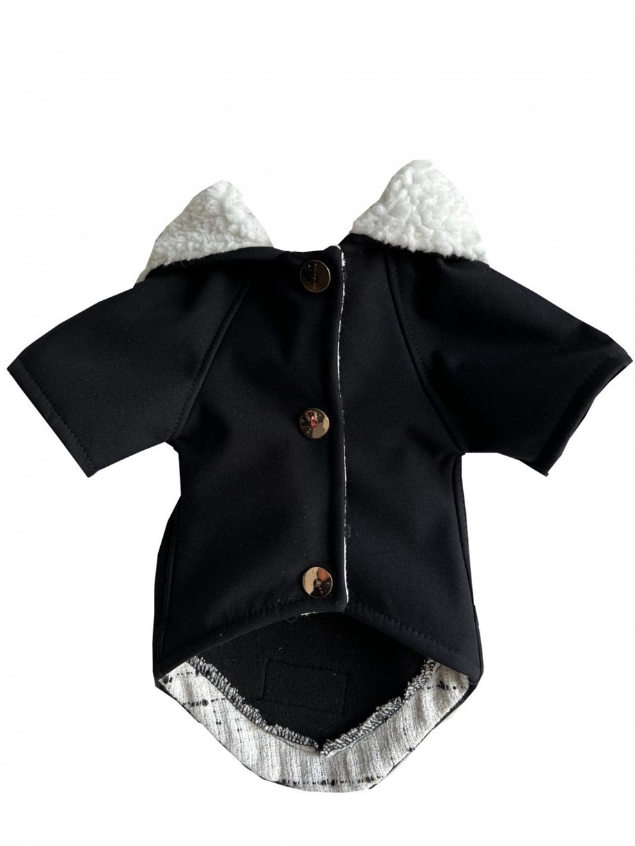 Moi And Ellie Max Black Raincoat Dog