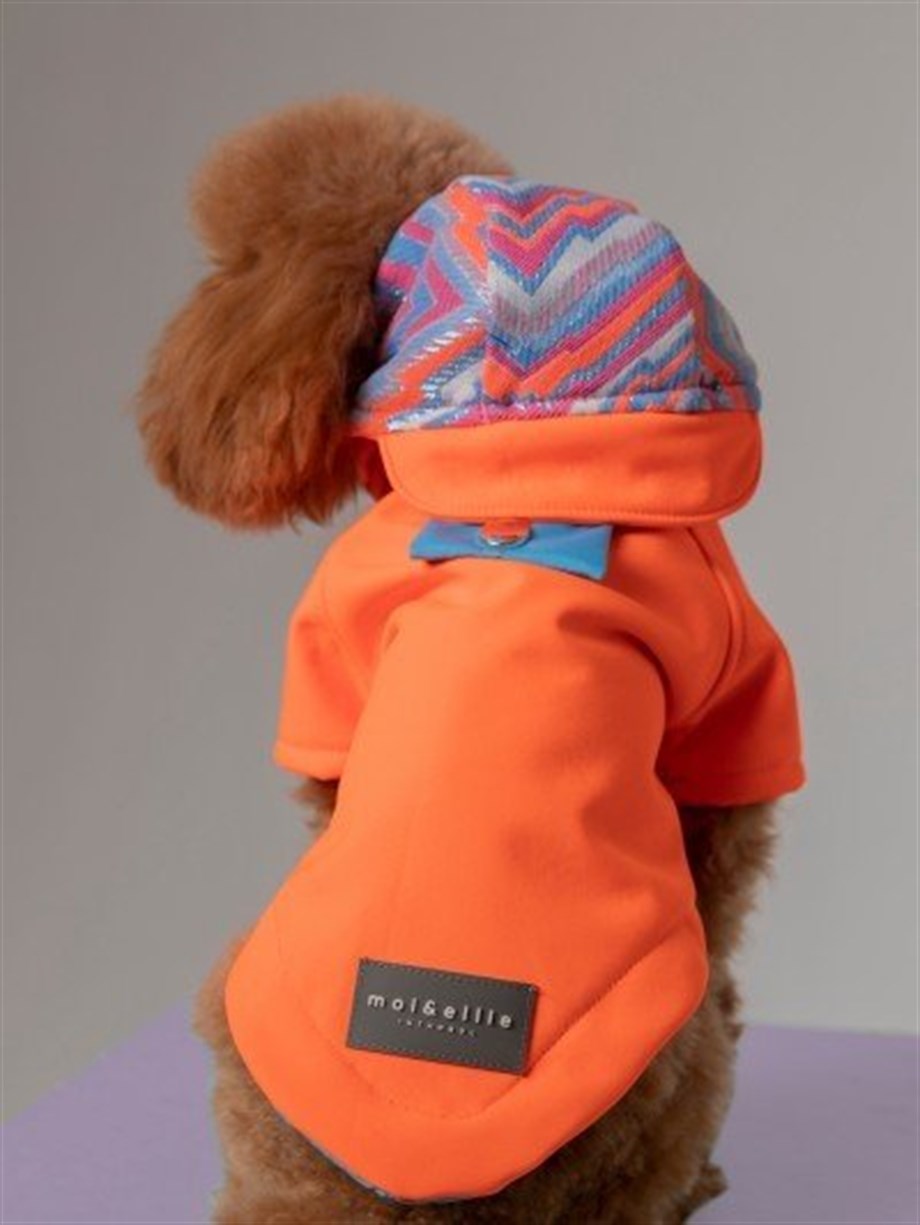 Moi and Ellie Max Orange Raincoat Köpek Yağmurluk