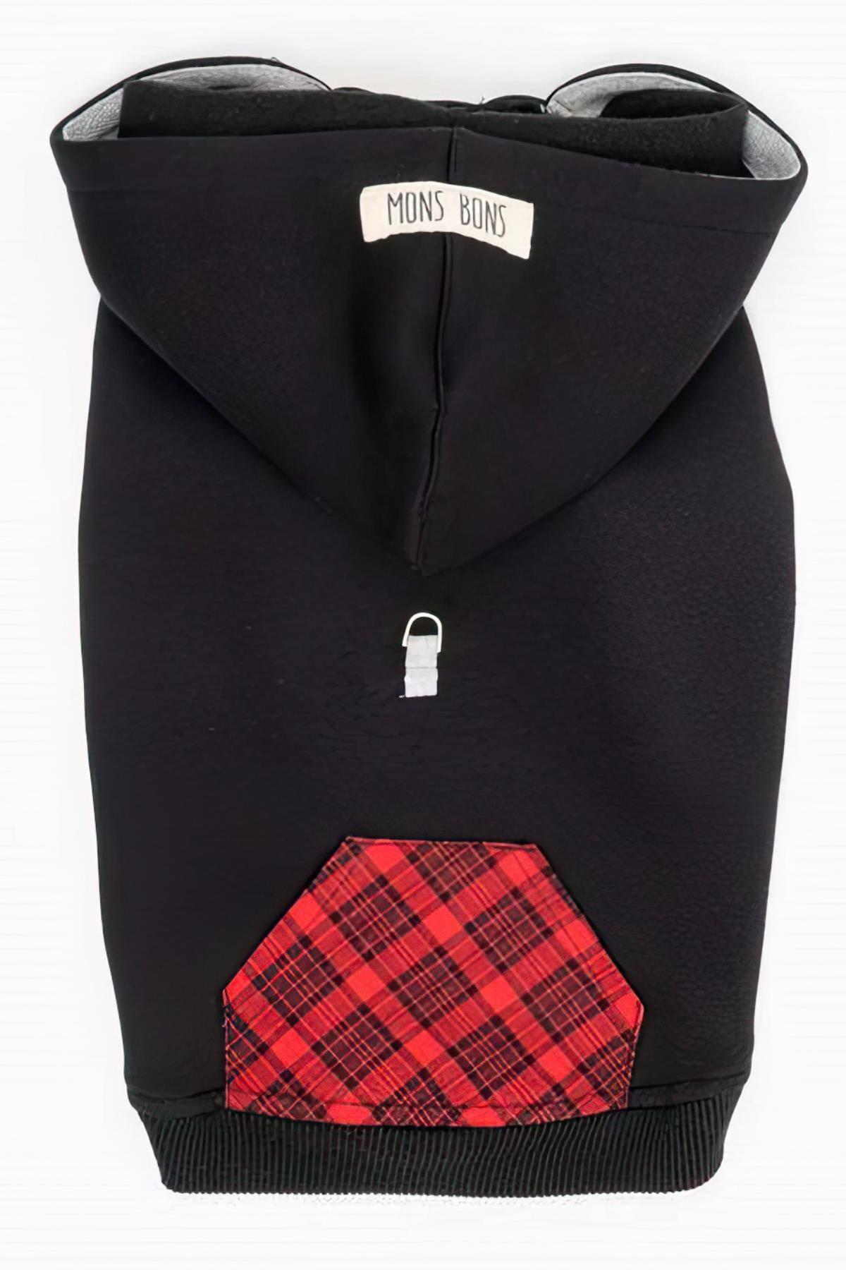 Mons Bons Köpek Scott Dog Hoodie Siyah