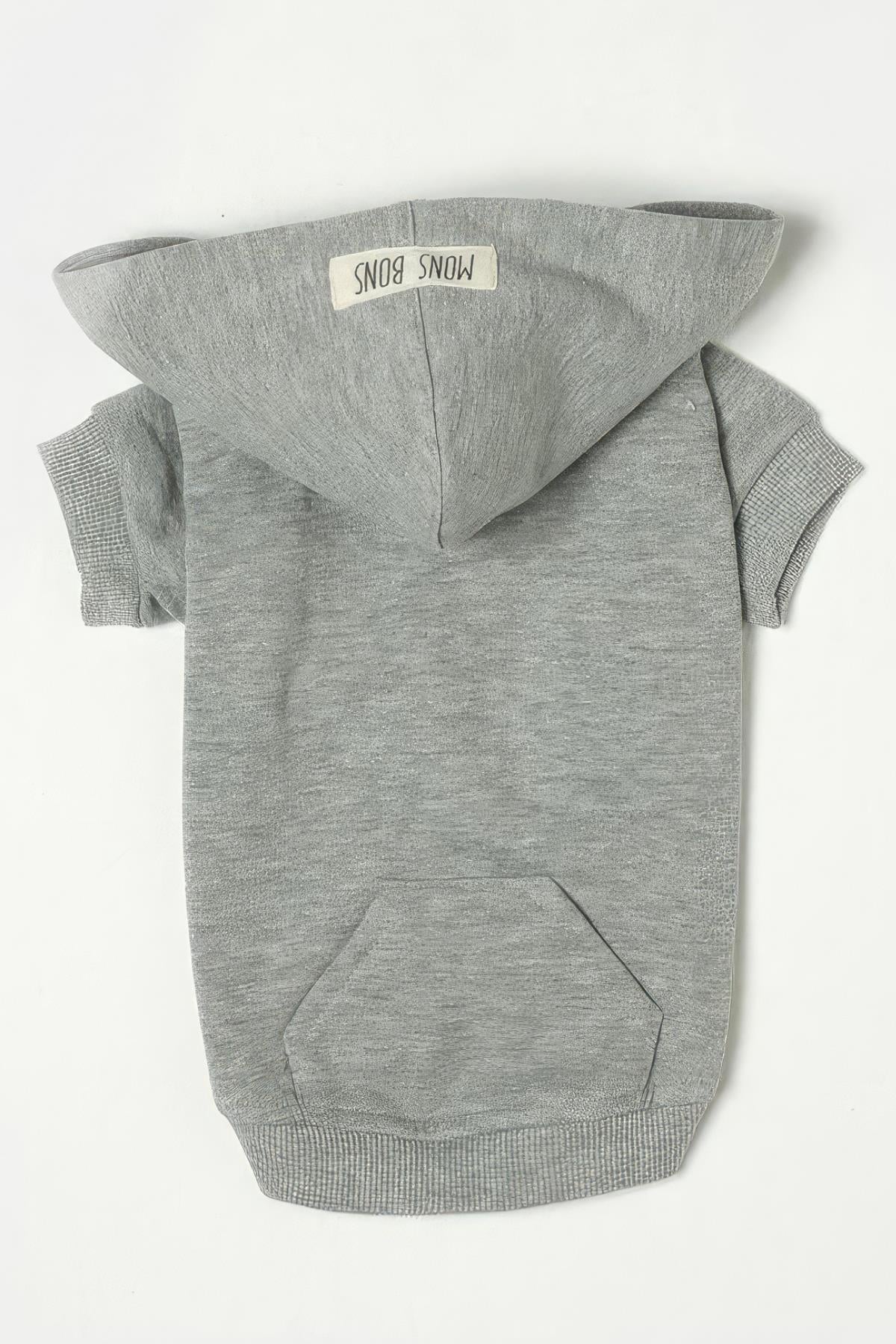 Mons Bons Marco Hoodie Gri Köpek Sweatshirt