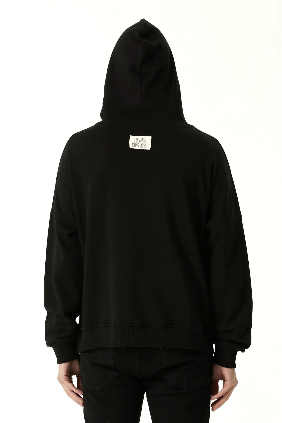 Mons Bons Marco Oversize Hoodie Siyah