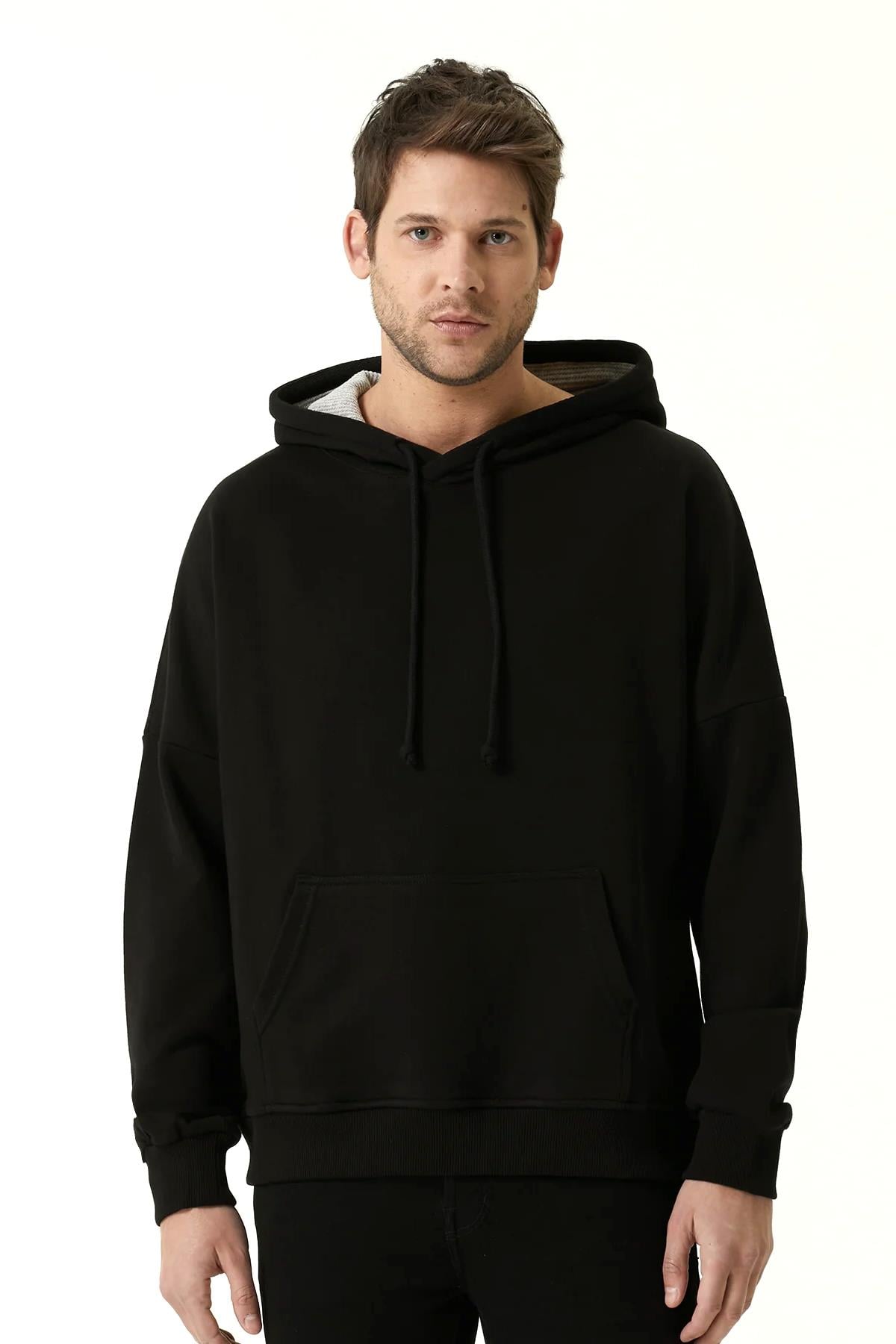 Mons Bons Marco Oversize Hoodie Siyah
