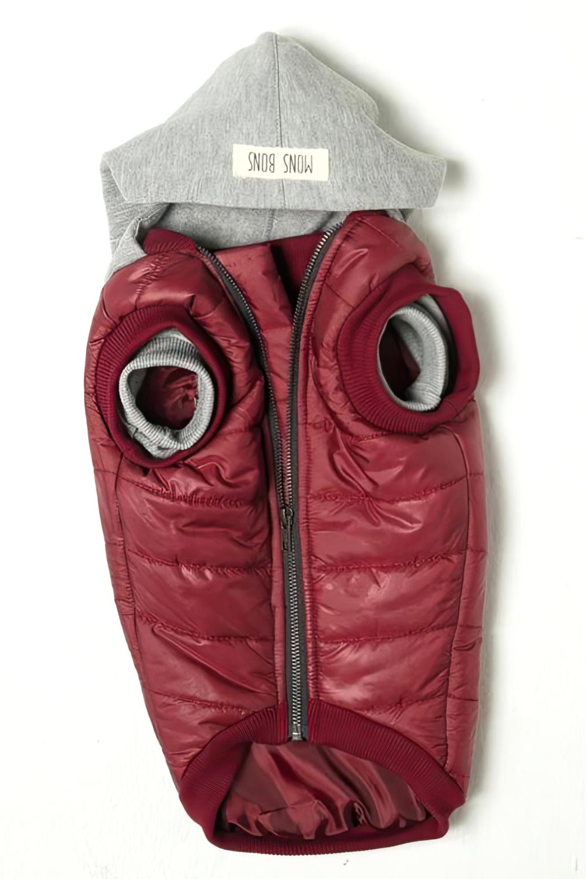 Mons Bons Puffer Maroon Dog Mont Burgundy