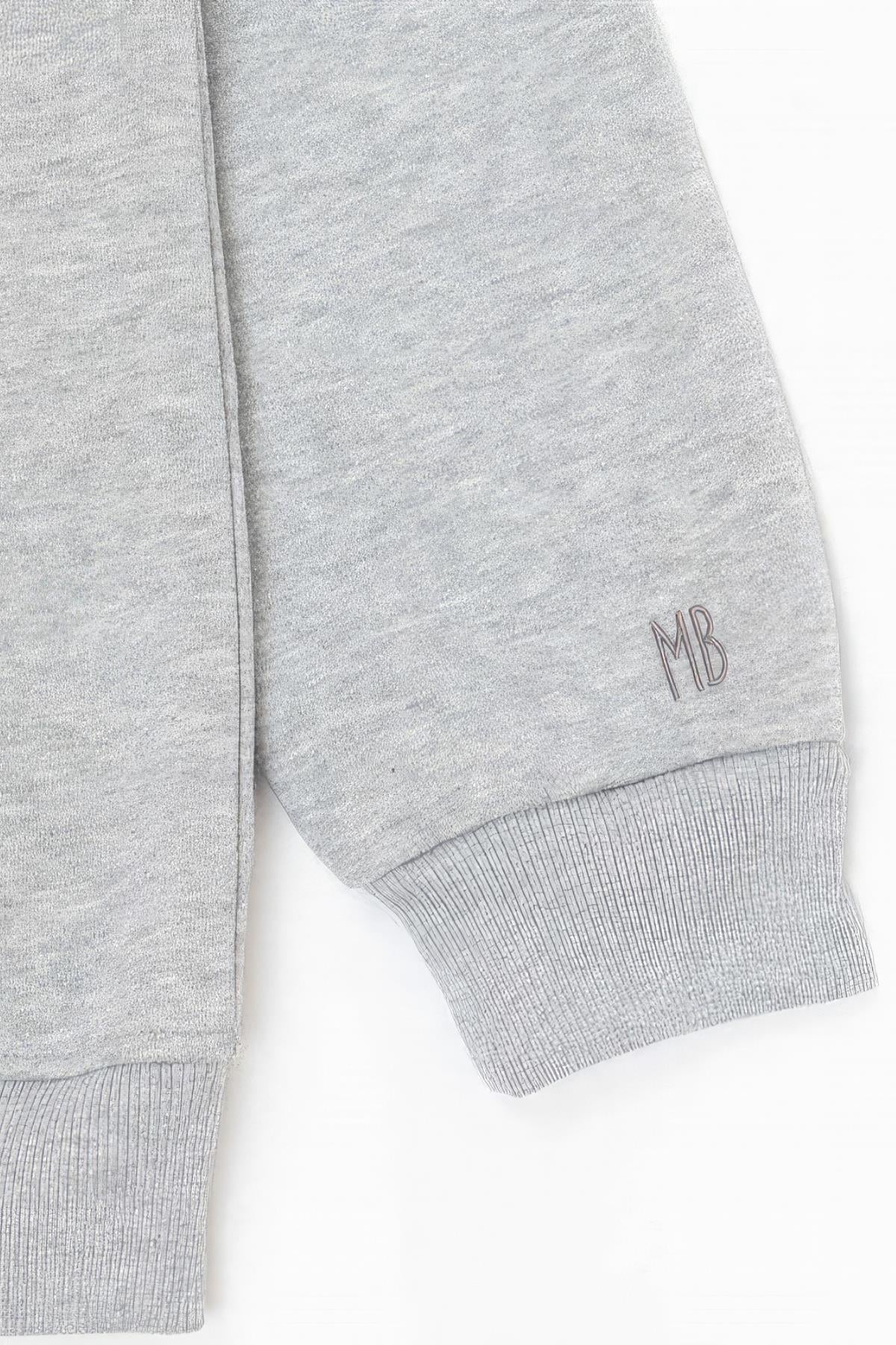 Mons Bons Scott Oversized Hoodie Gri