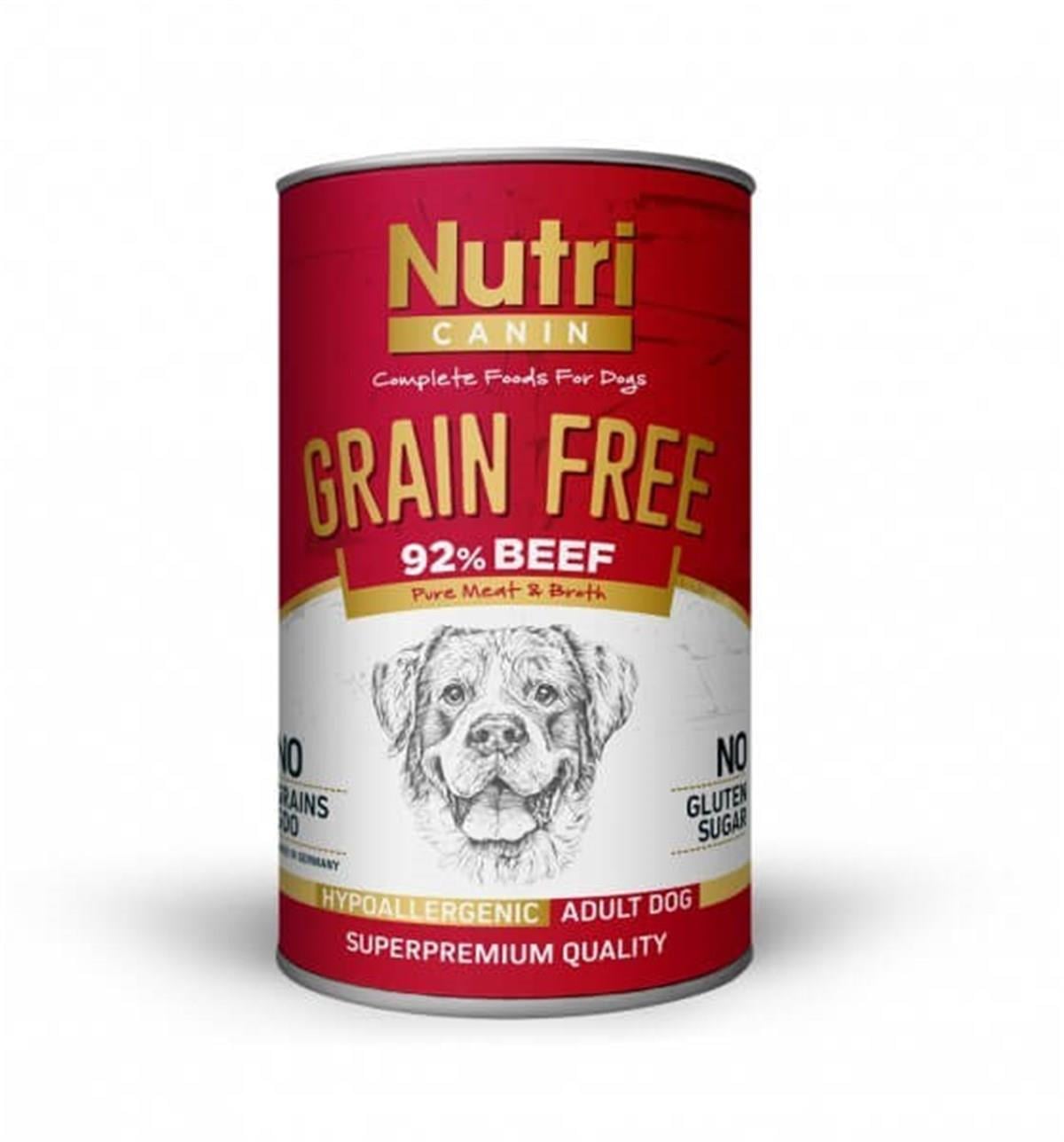 Nutri Canin Beef Tahılsız Biftekli ve Patatesli Köpek Konservesi 400 Gr