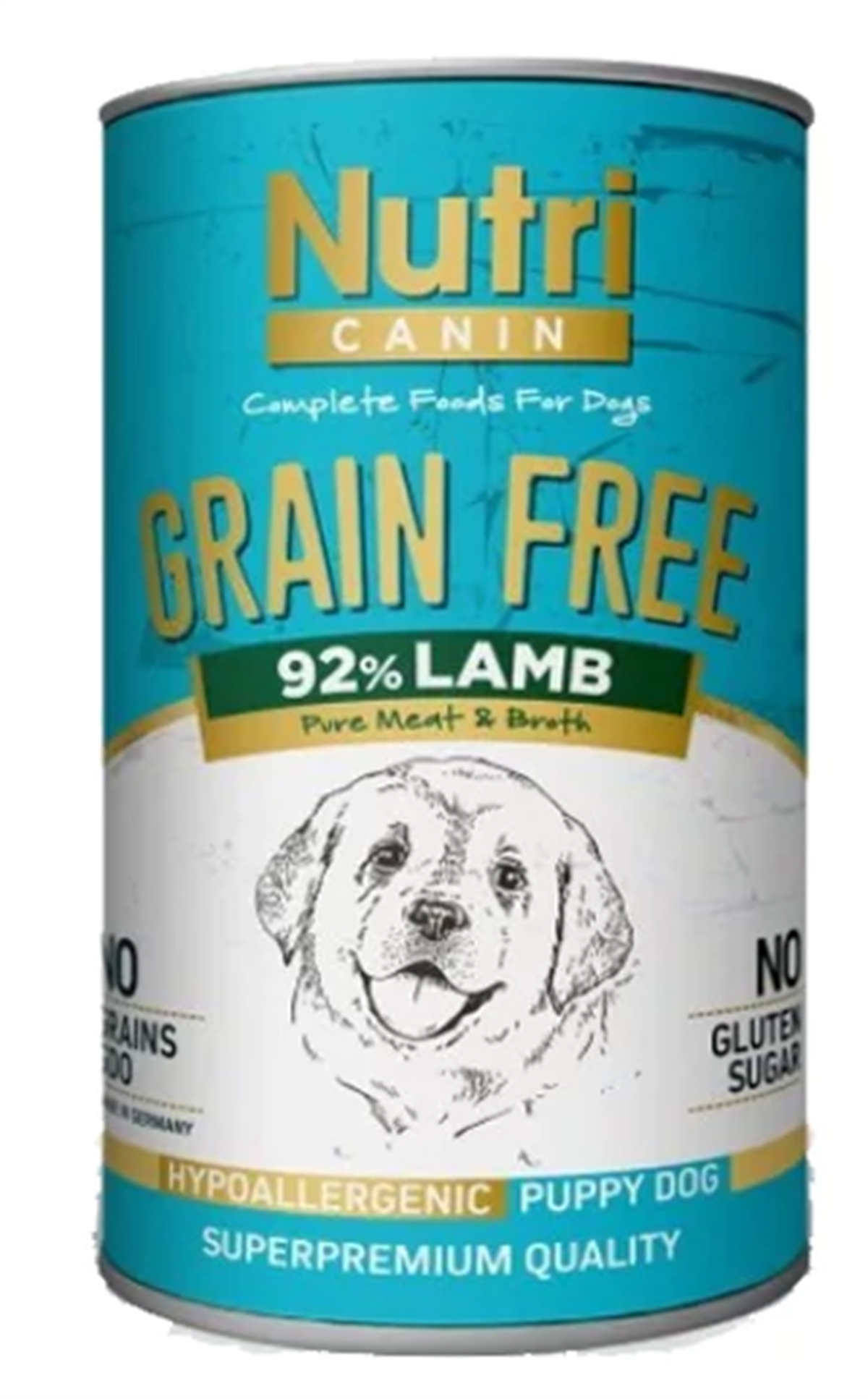 Nutri Canin Kuzulu ve Patatesli Tahılsız Yavru Köpek Konservesi 400gr