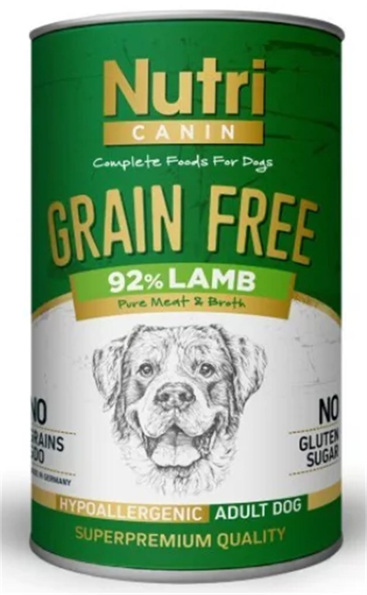 Nutri Canin Kuzulu ve Patatesli Tahılsız Köpek Konservesi 400gr