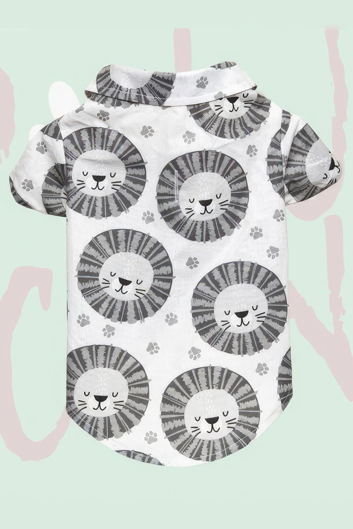 Paw Icons Lion In The Street Dog Shirt