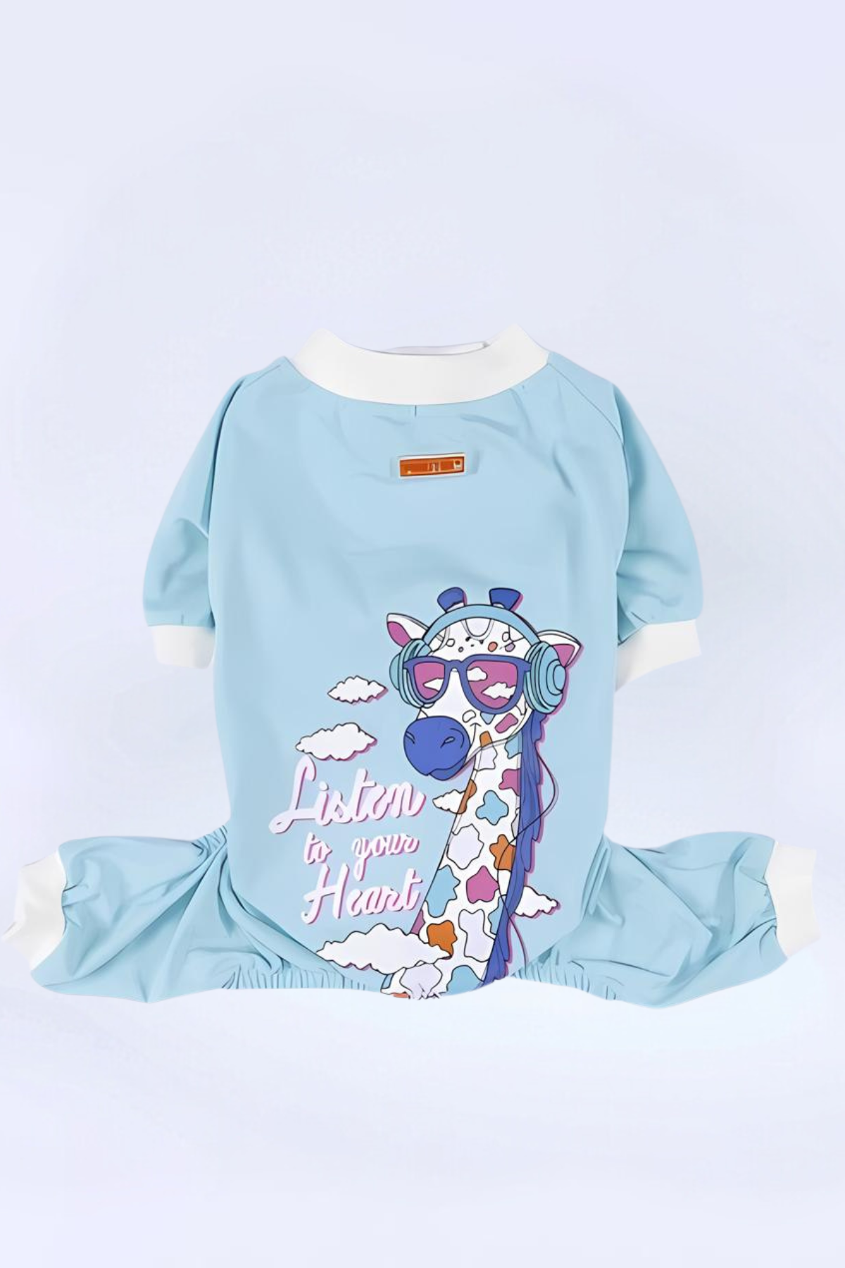 PawStar Bebe Mavi Giraffe Pijama Tulum