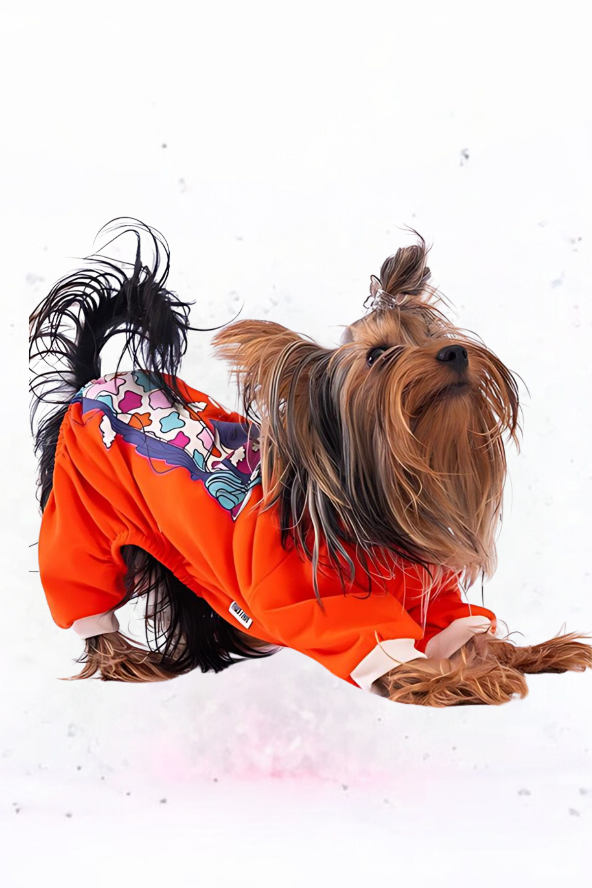 PawStar Turuncu Giraffe Pijama Tulum