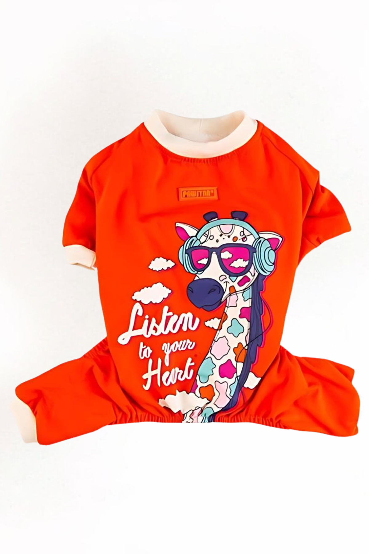 PawStar Turuncu Giraffe Pijama Tulum