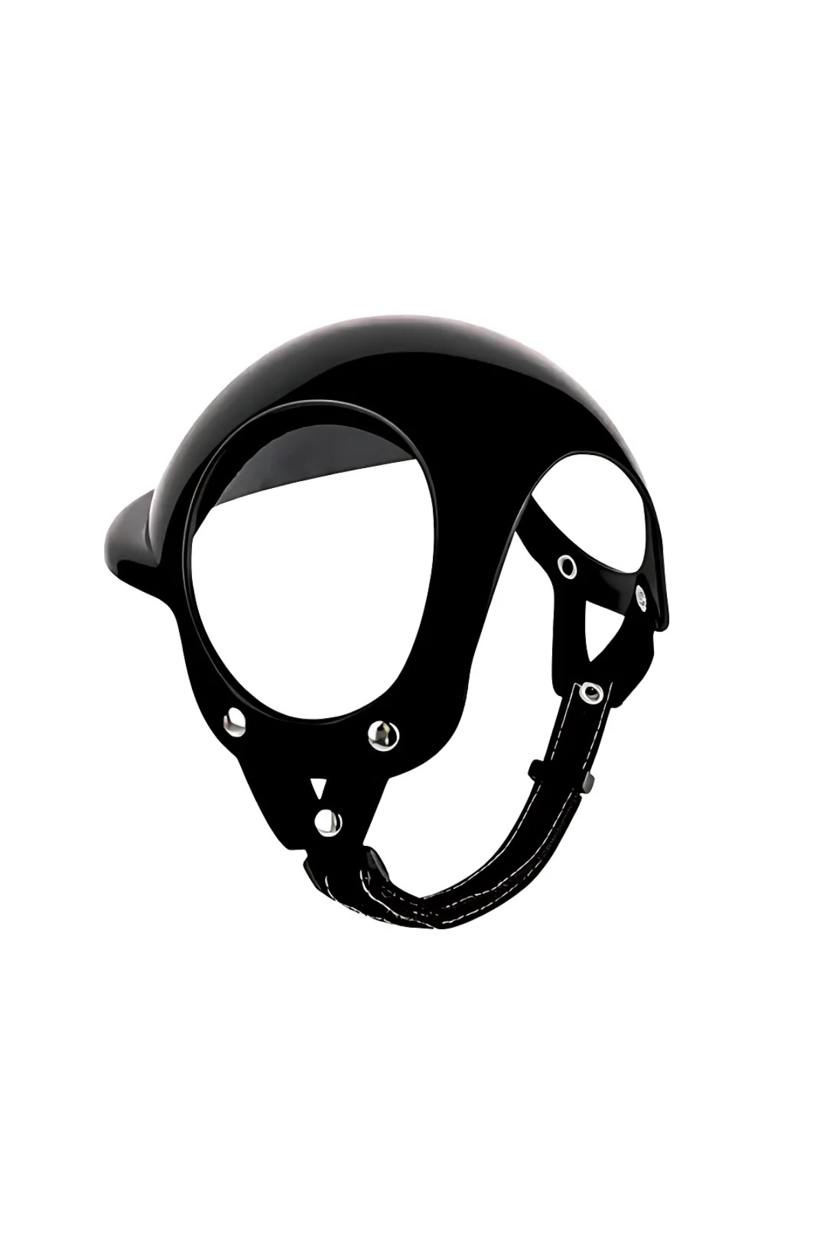 Pet Helmet Mini Açık Köpek Kask Gözlüklü Takım Siyah (Large)