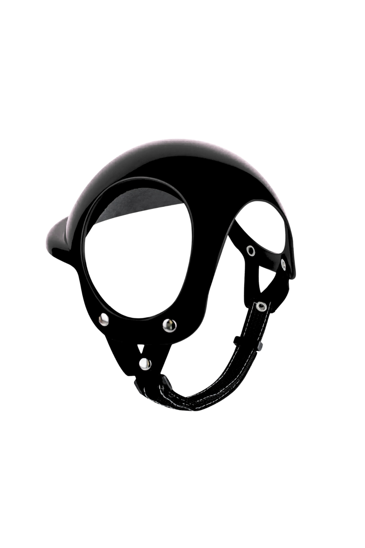 Pet Helmet Mini Açık Köpek Kask Gözlüklü Takım Siyah (Small)