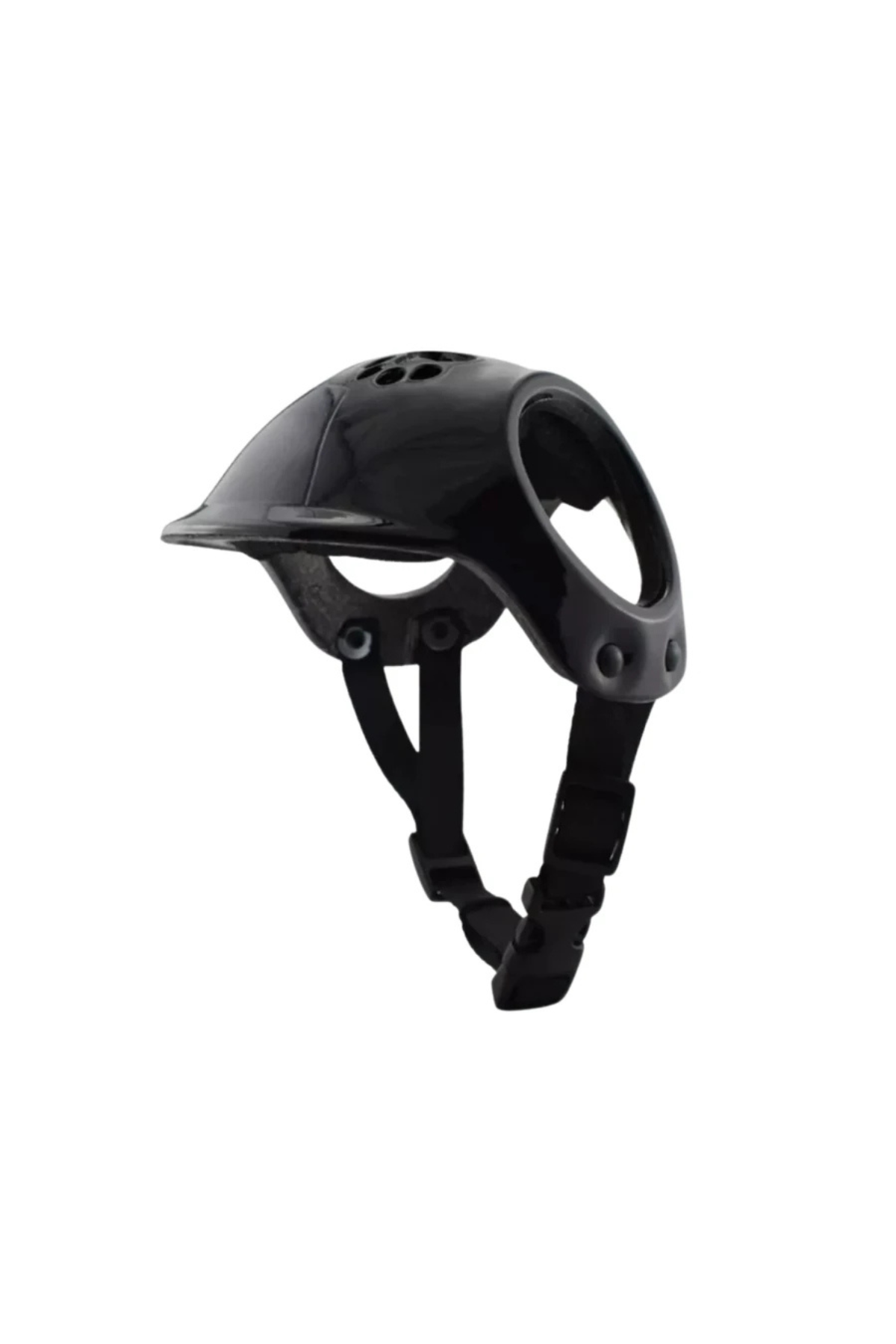 Pet Helmet Mini Patili Açık Köpek Kaskı Siyah