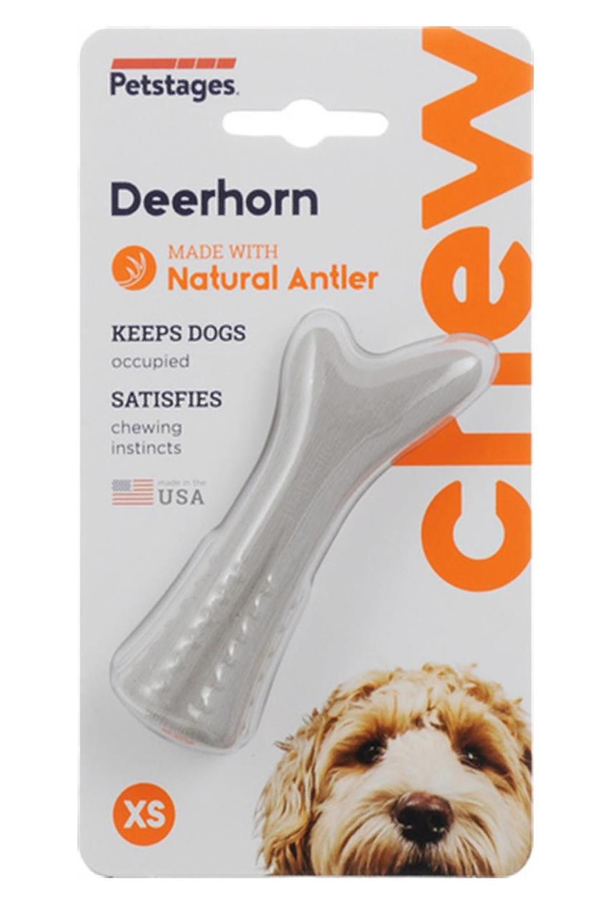 Petstages Deerhorn Antler Alternative Dog Chew Toy Dog ​​Chewing Toy - Xsmall