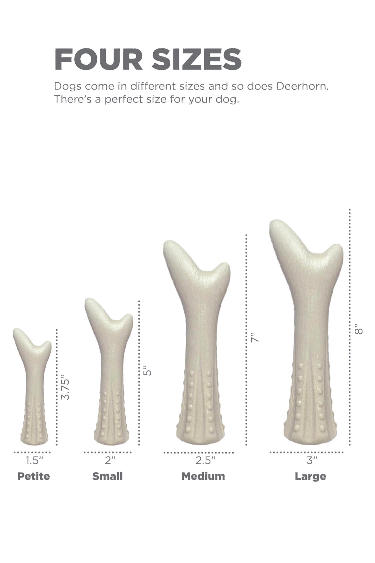 Petstages Deerhorn Antler Alternative Dog Chew Toy Dog ​​Chewing Toy - Xsmall