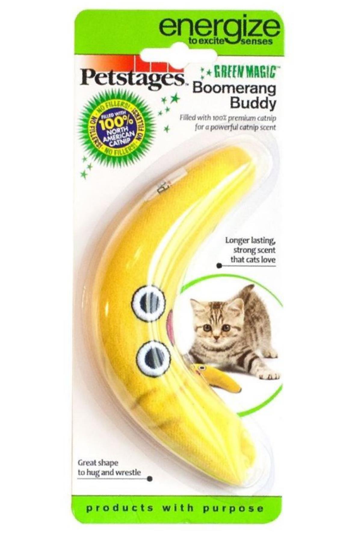 Petstages Green Magic Boomerang Buddy Catnipli Kedi Oyuncağı
