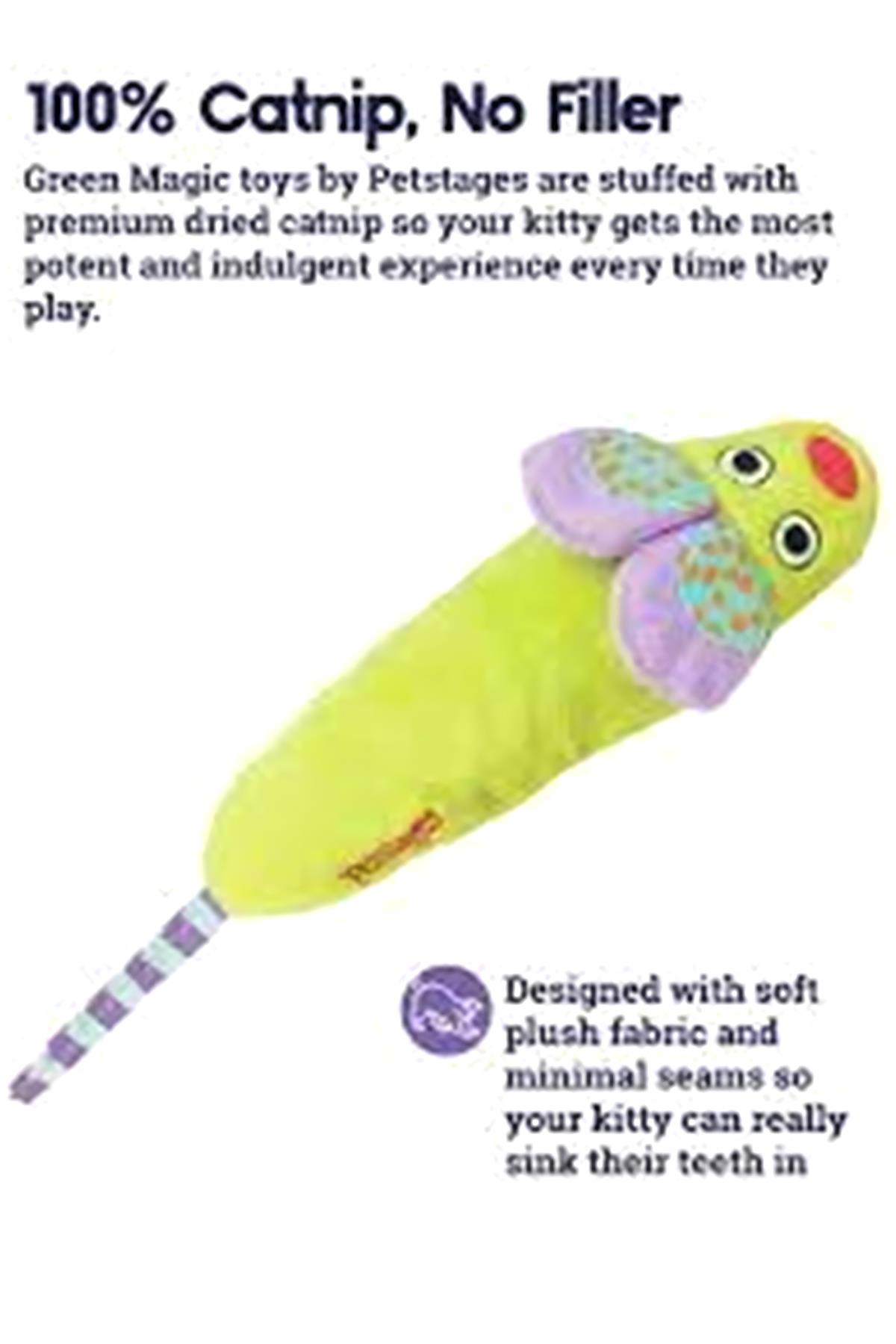 Petstages Green Magic Mightie Mouse Catnipli Kedi Oyuncağı