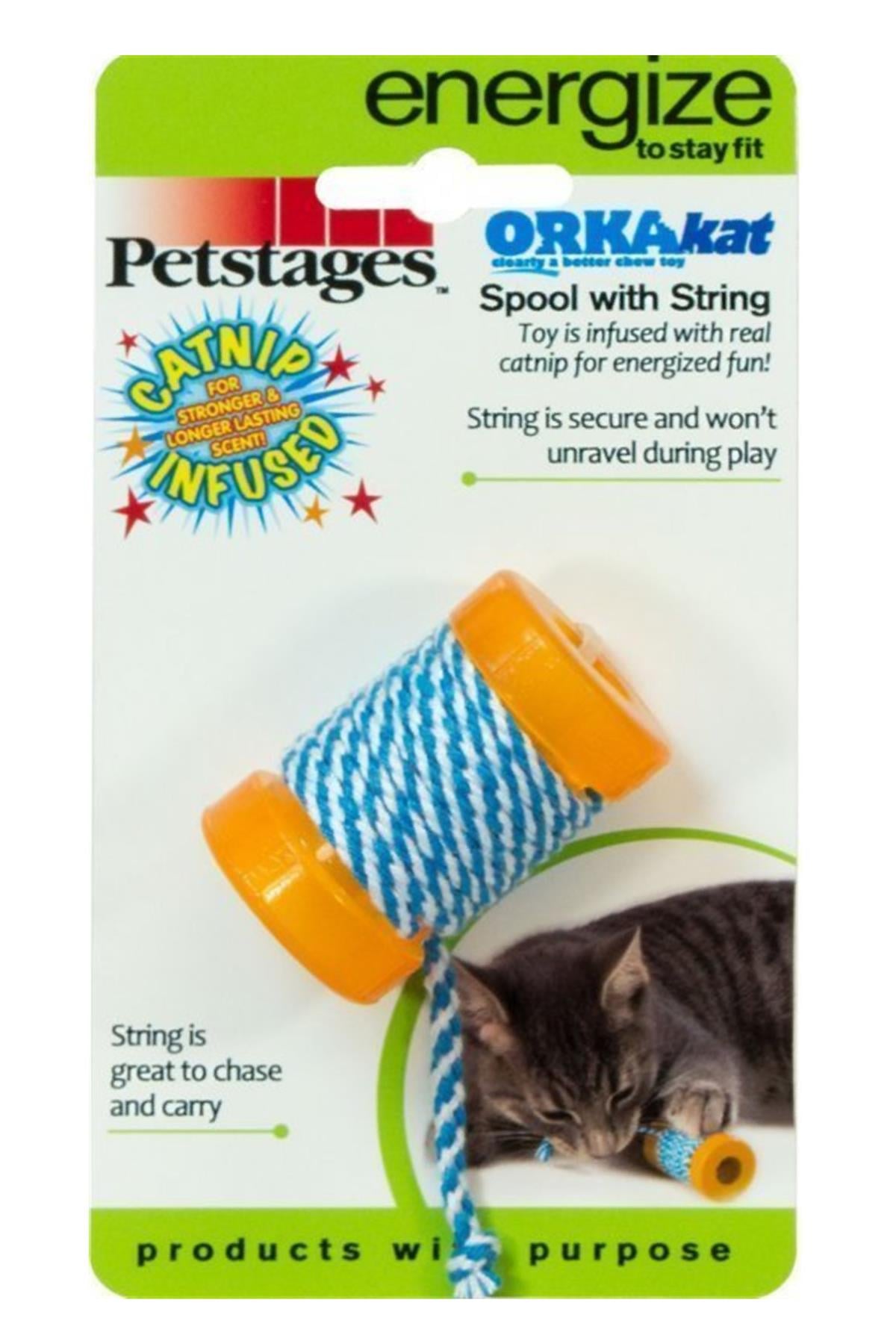 Petstages Orkakat Catnip Infused Spool Catnipli Kedi Oyuncağı