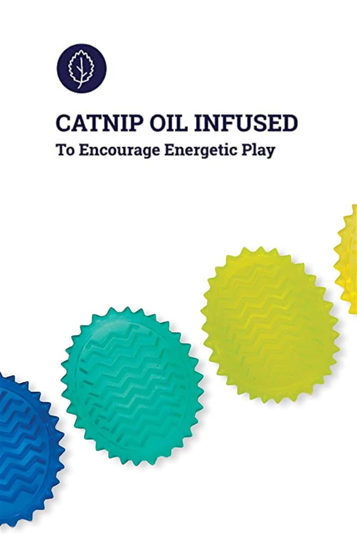 Petstages Toss N Flip Chips Chew Cat Toy, Blue