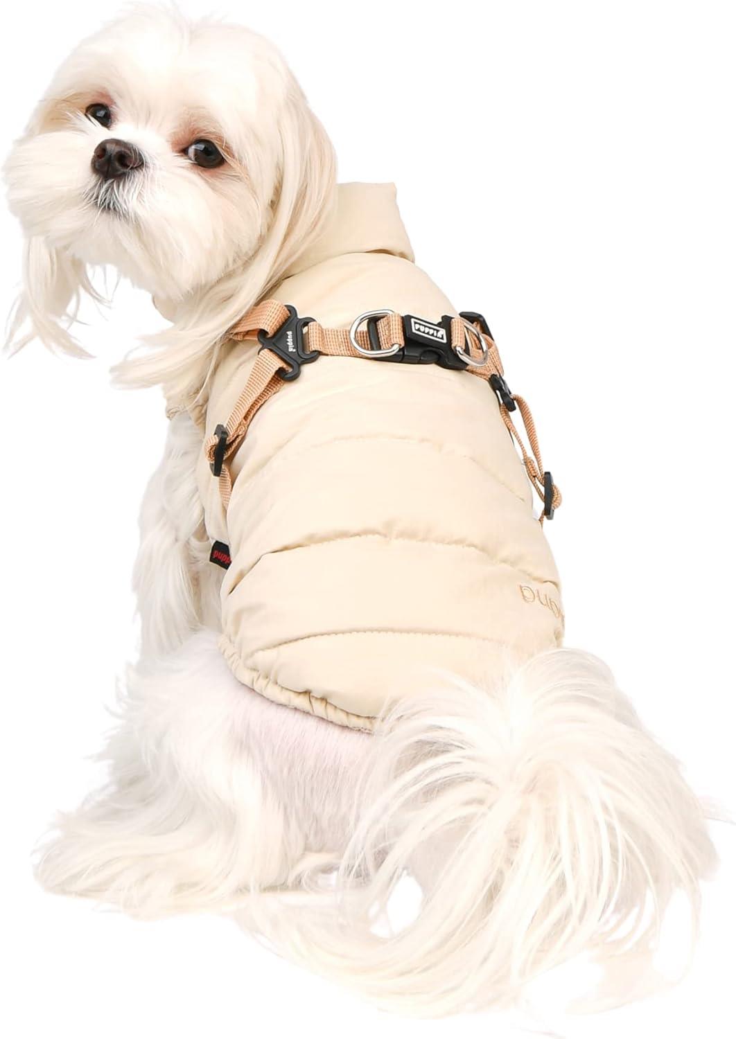 Puppia COTTON TOUCH HARNESS JUMPER Bej Köpek Montu