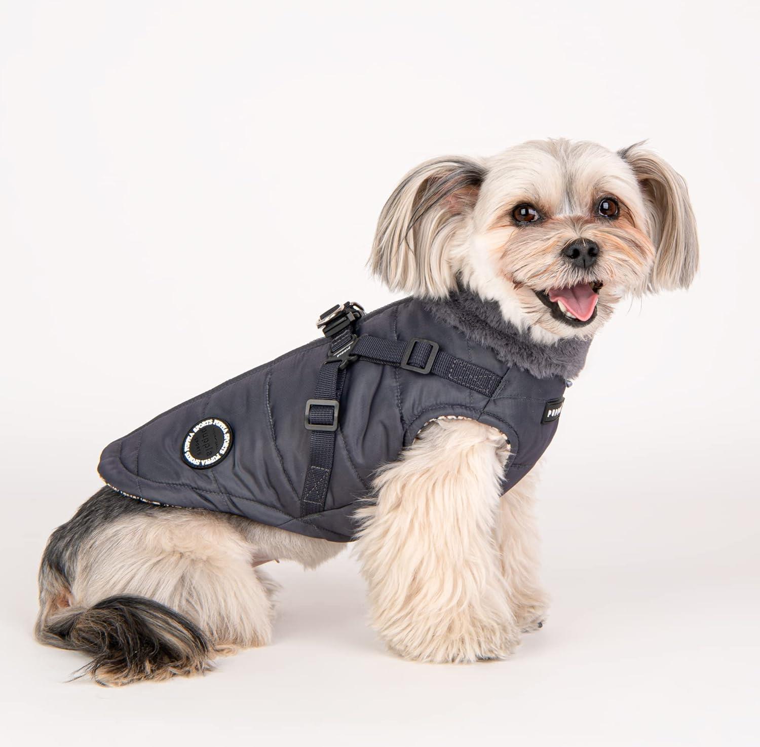 Puppia Donavan Kış Köpek Montu Siyah