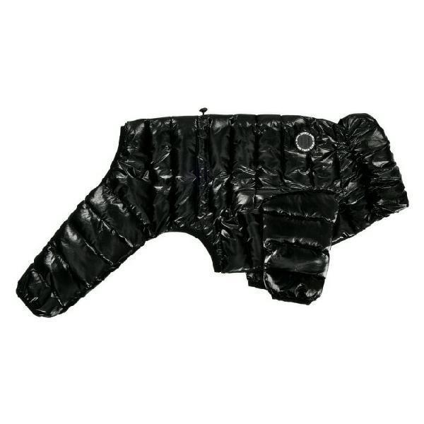 Puppia Glossy All in One Köpek Tulumu Siyah