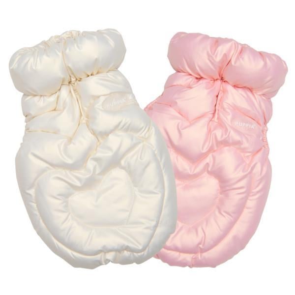 Puppia HEART FLUFFY VEST JUMPER Cream Köpek Montu