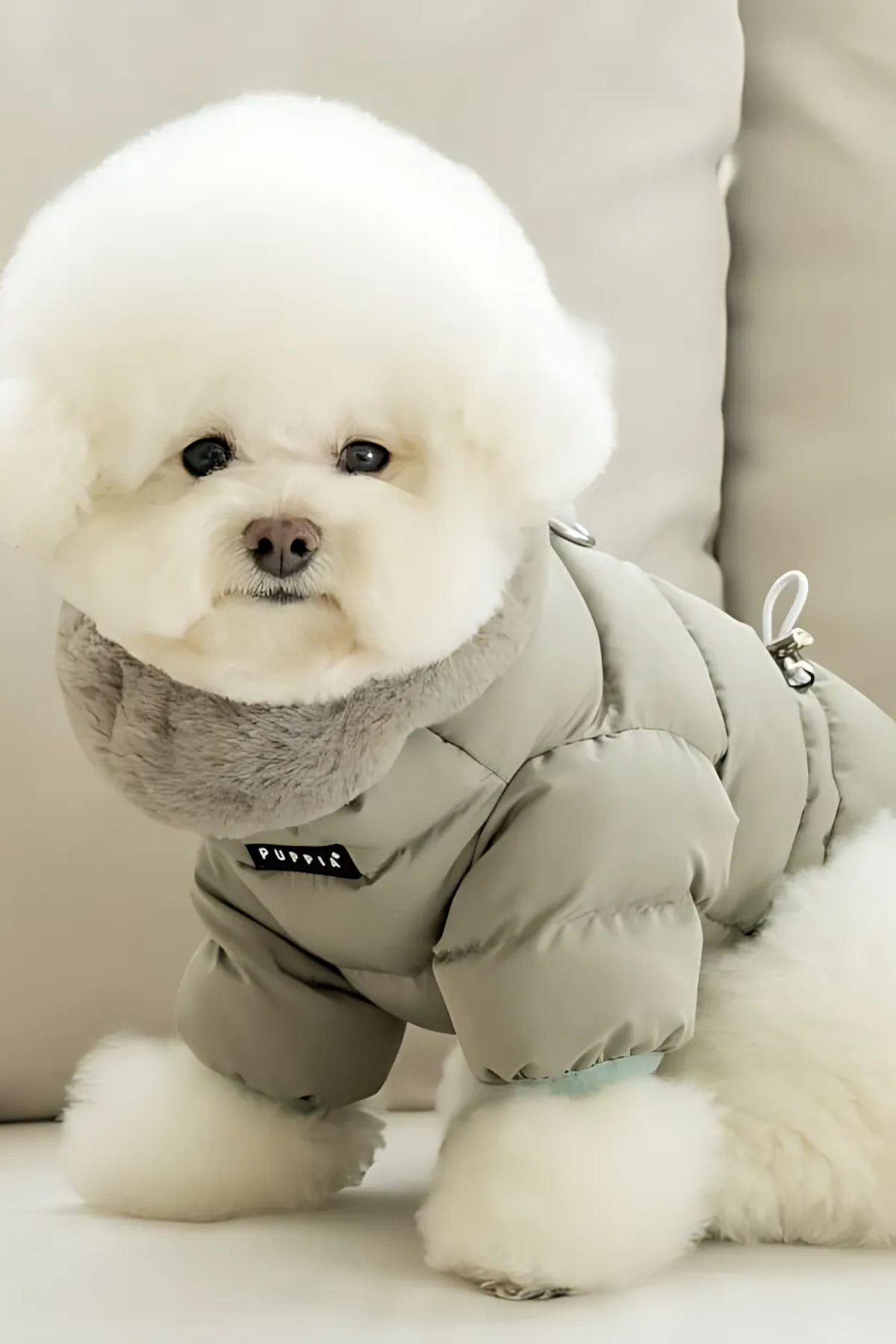 Puppia MARSHMALLOW QUILTED JUMPER Khaki