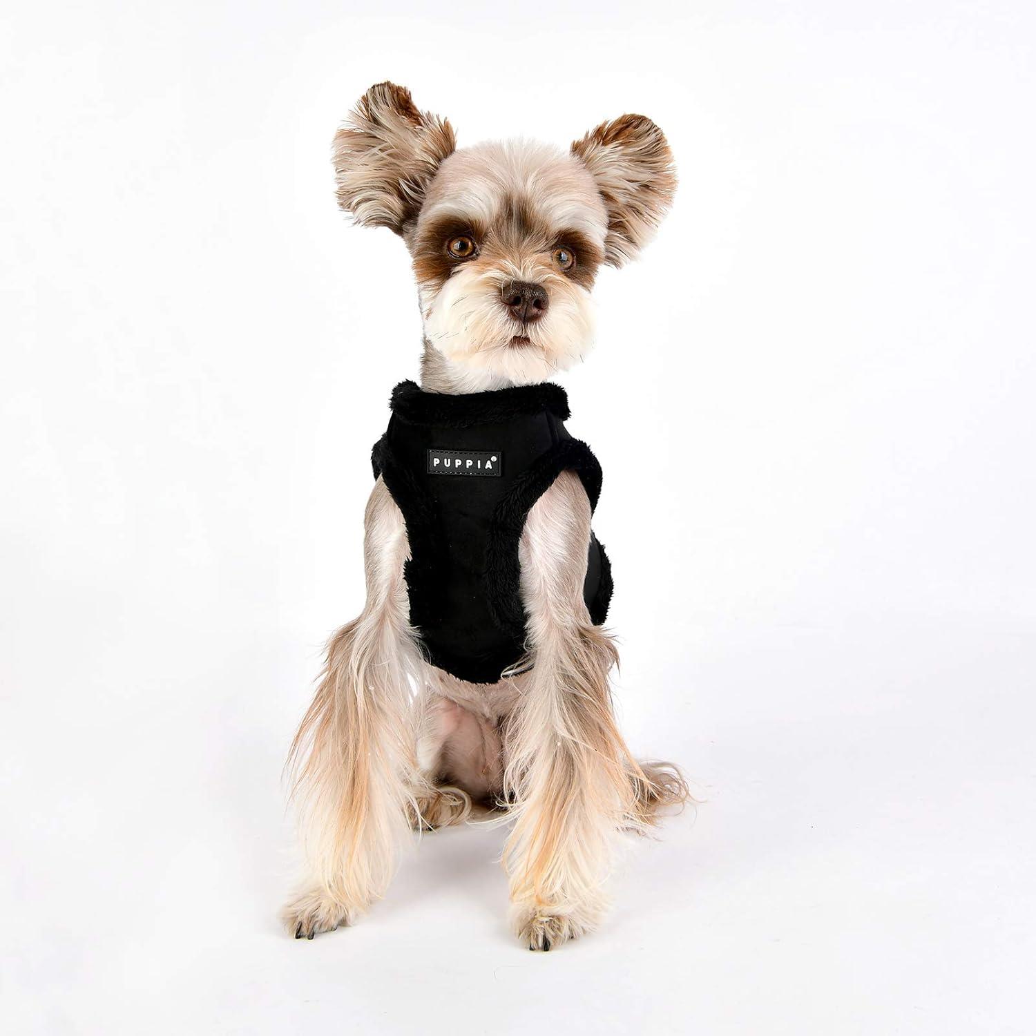 Puppia Terry Harness B Black Köpek Göğüs Tasması