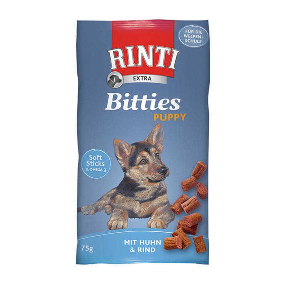 Rinti Bitties Puppy Extra Tavuk ve Sığır Etli Yavru Köpek Ödül Maması 75 Gr