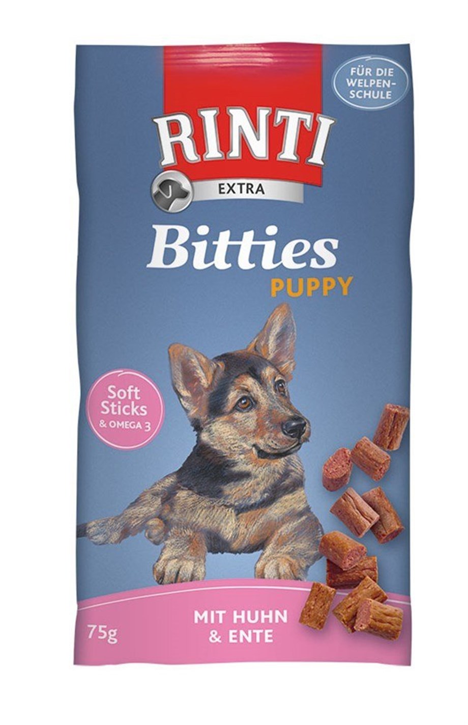 Rinti Bitties Puppy Tavuklu ve Ördekli Yavru Köpek Ödül Maması 75 Gr
