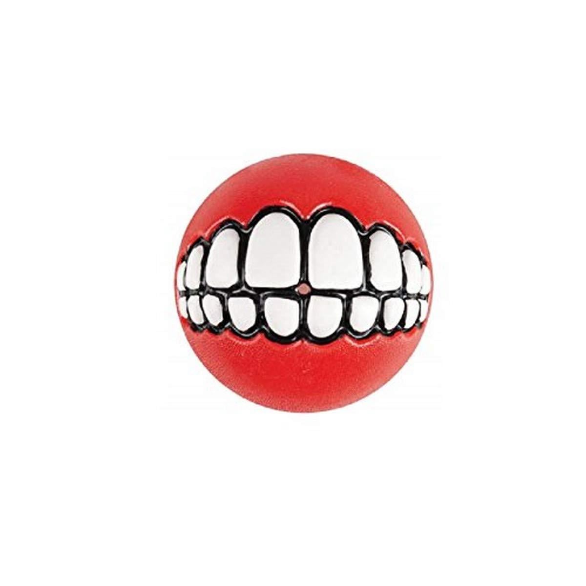 Rogz Grinz Diş Desenli Ödül Topu Kırmızı Small 4.9cm