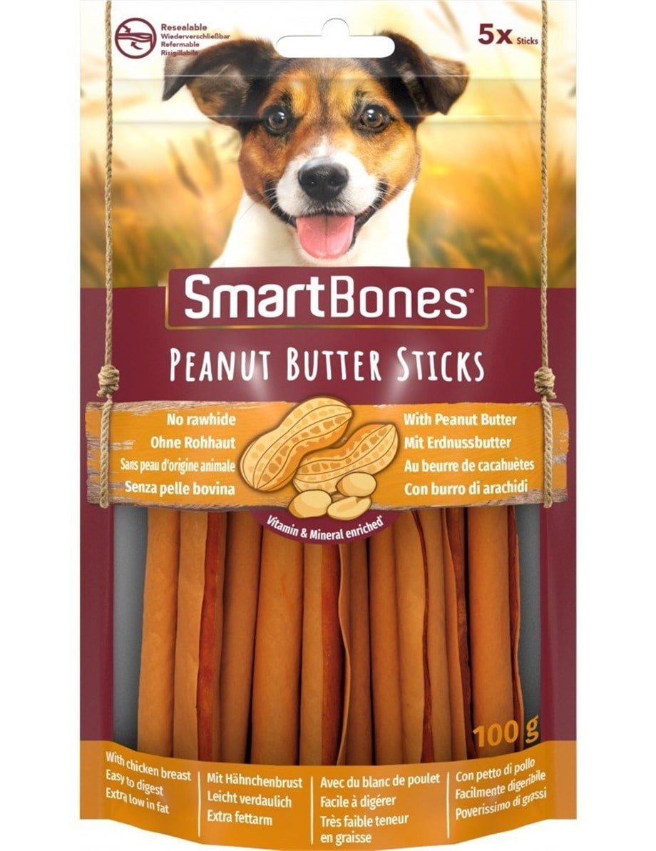 Smartbones Peanut Butter Fıstık Ezmeli Tavuklu Sticks 100gr