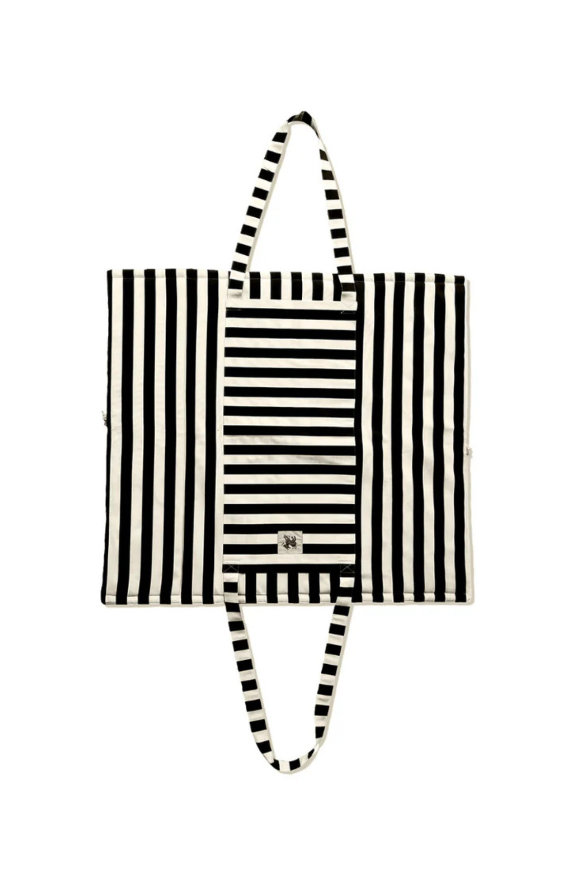 St. Pia Mat-in-a-Bag Çanta + Yer Minderi Black Stripes 