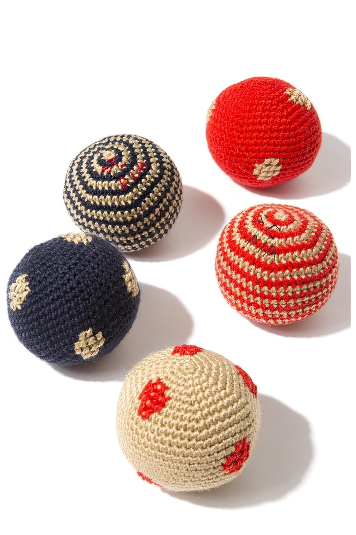 St. Pia Handmade Polka Dot Polka Dot Dog Ball Toy
