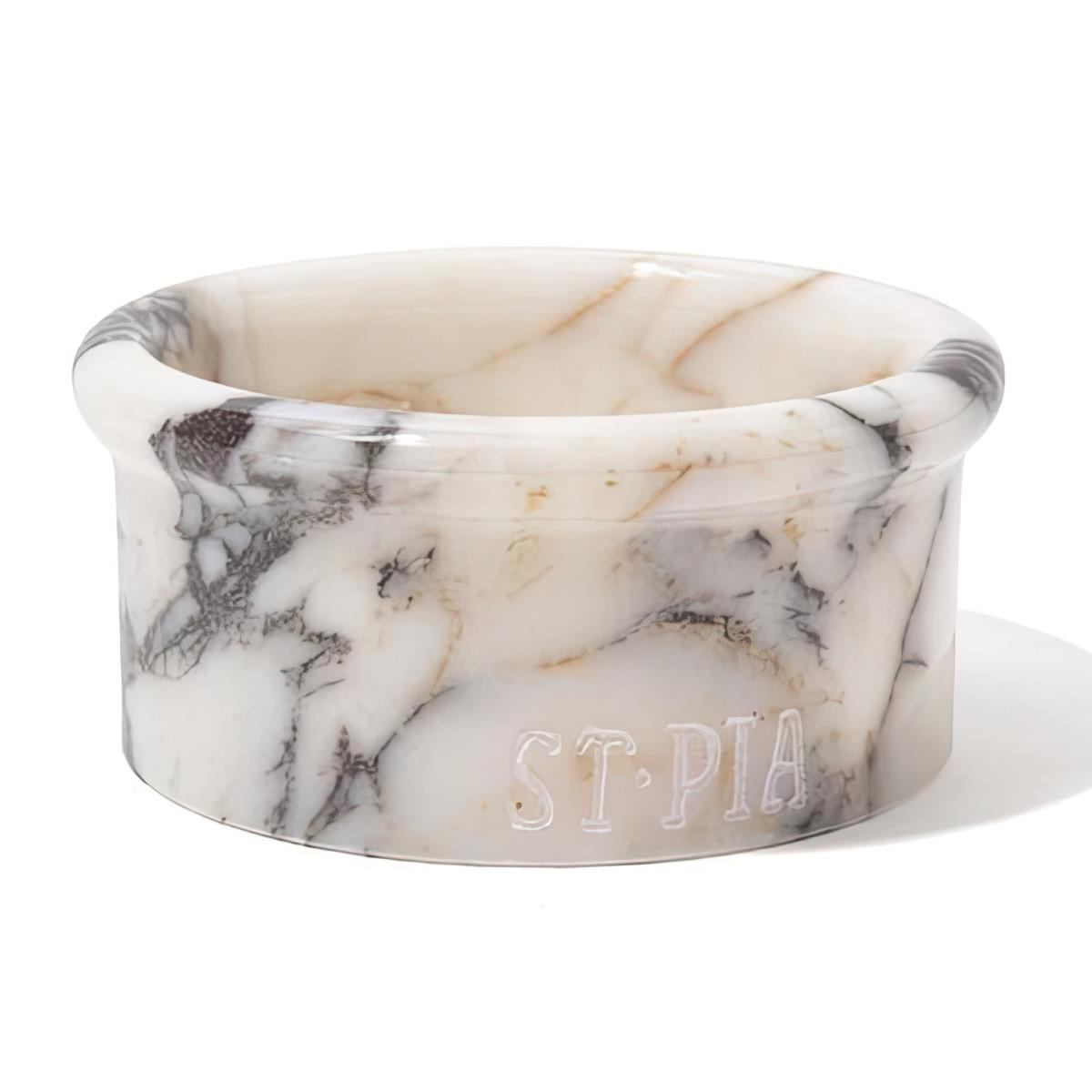 St. Pia Marbowl Spilt Ink Dog Marble Mama And Water Caution